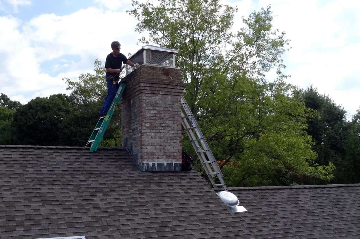 Chimney cap installed in Bergen County