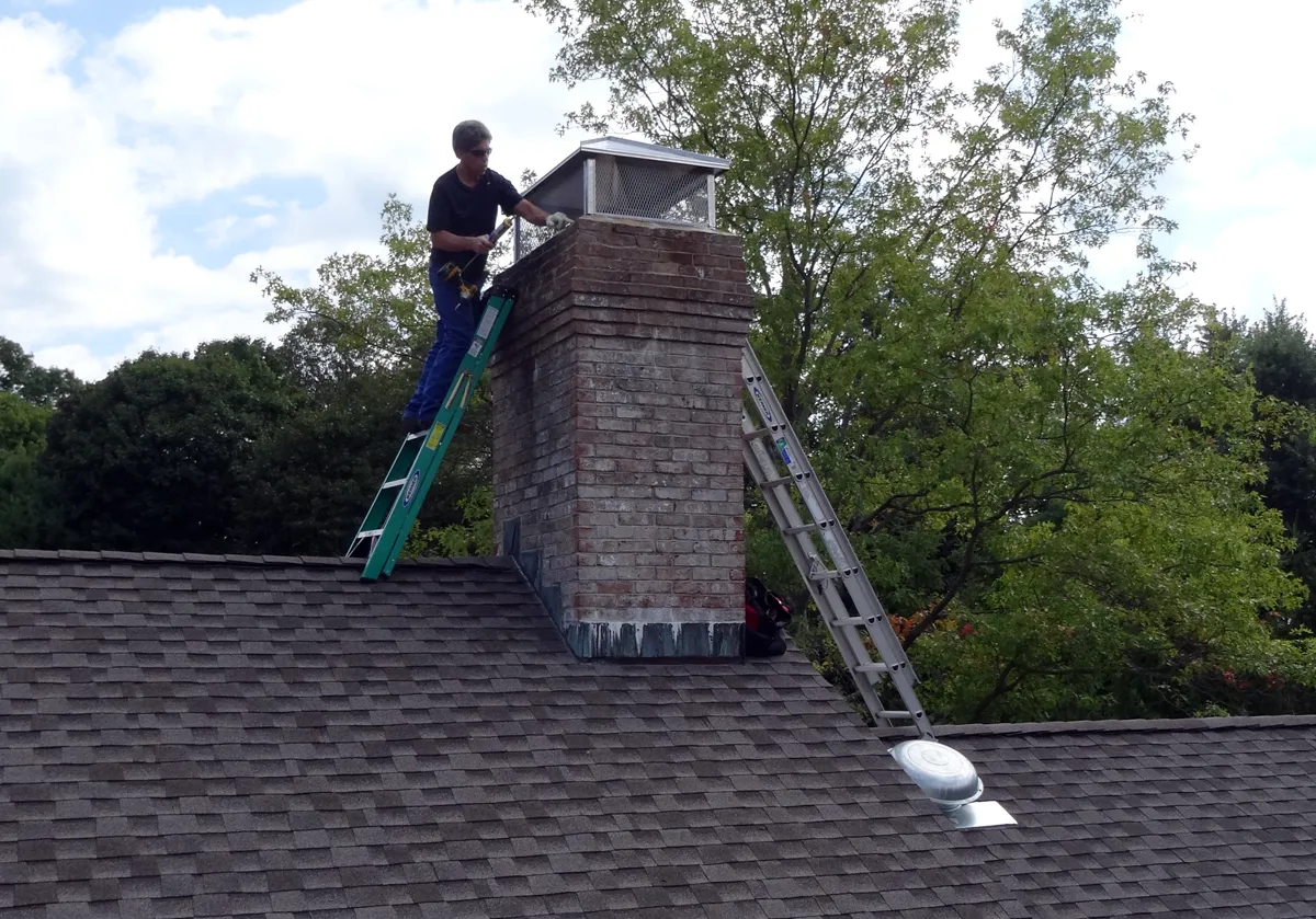 Chimney cap installed in Orange County