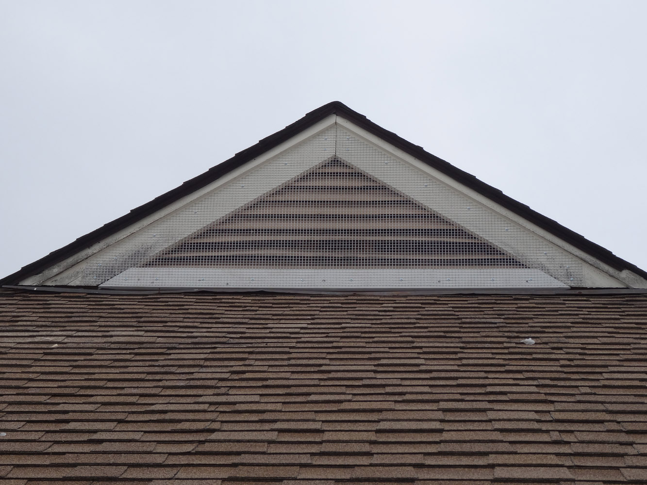 vent screening installed